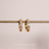 Thumbnail: (防水)  (Only 1 left) Chubby White Stone Huggie (Version2) | 18KGP Earring