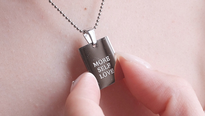 (防水) Silver -  More Self Love  | 18KGP Necklace