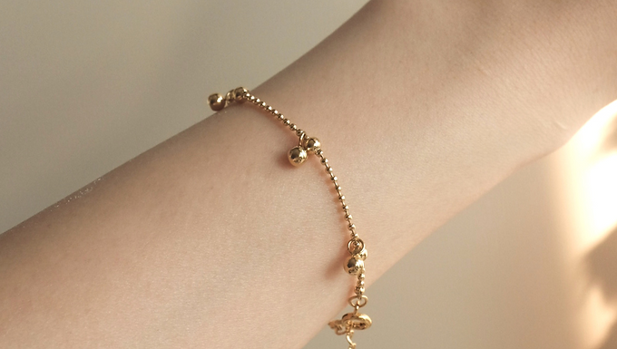 (防水) Baby Bead | 18KGP BRACELET