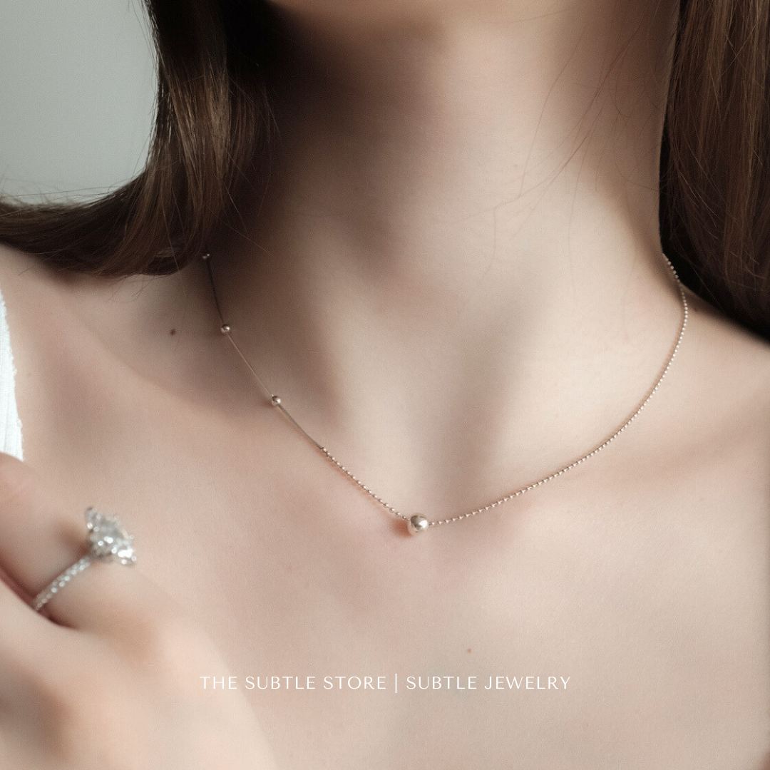 (純銀) Snake beads | S925 NECKLACE