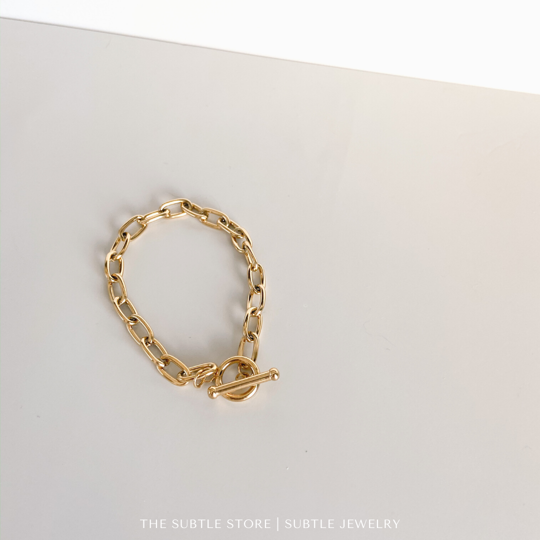 (防水) Basic OT | 18K Bracelet