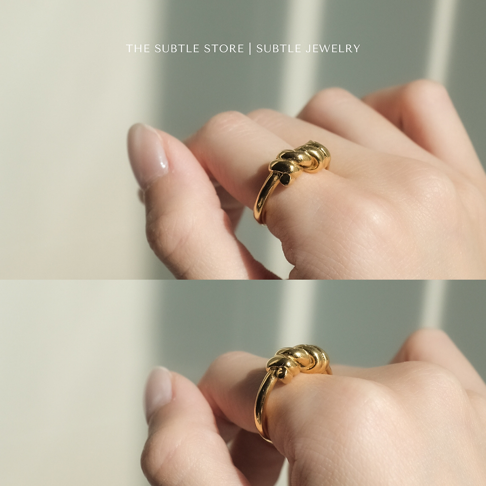 Thumbnail: (防水) Bold Knot | 18KGP RING