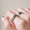 Thumbnail: (防水) US6-8 Silver Stars | 18KGP RING