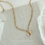 Thumbnail: (防水) My Heart  | 18KGP NECKLACE