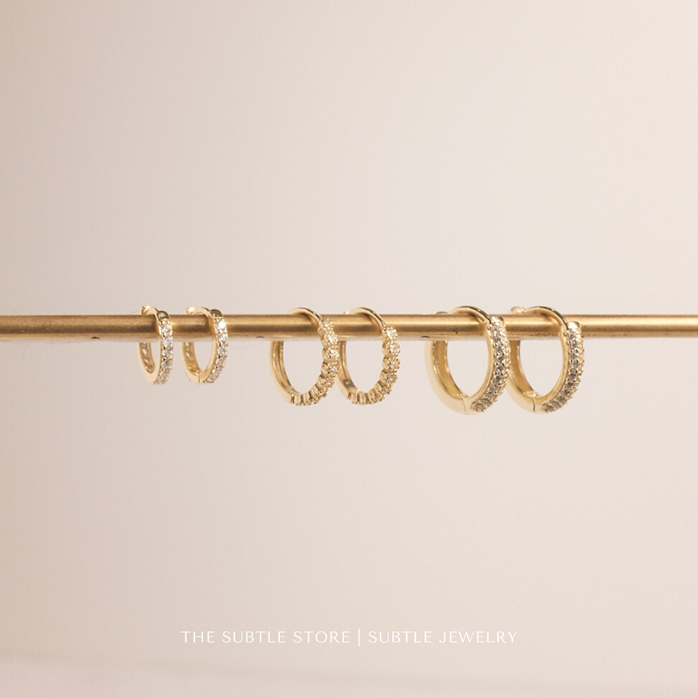 Thumbnail: (純銀) 金/銀 - Basic 14.5mm -  Huggie | S925 Earring