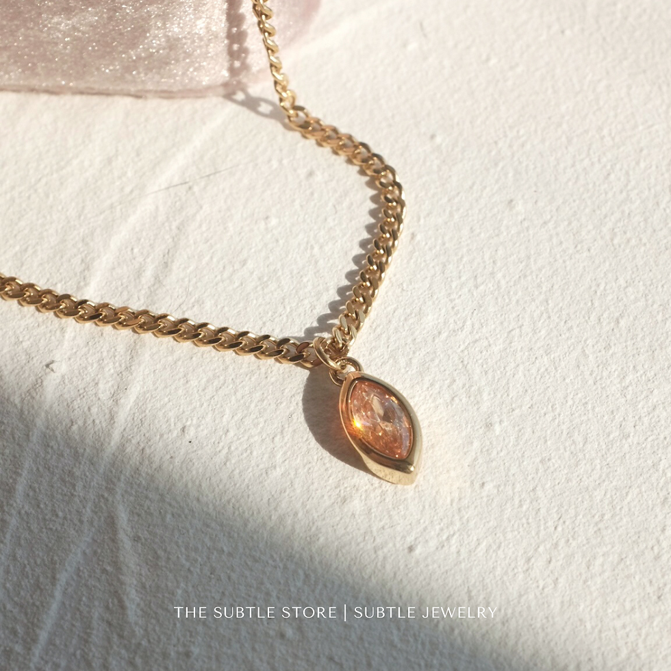 Thumbnail: (防水)  Champagne | 18KGP NECKLACE