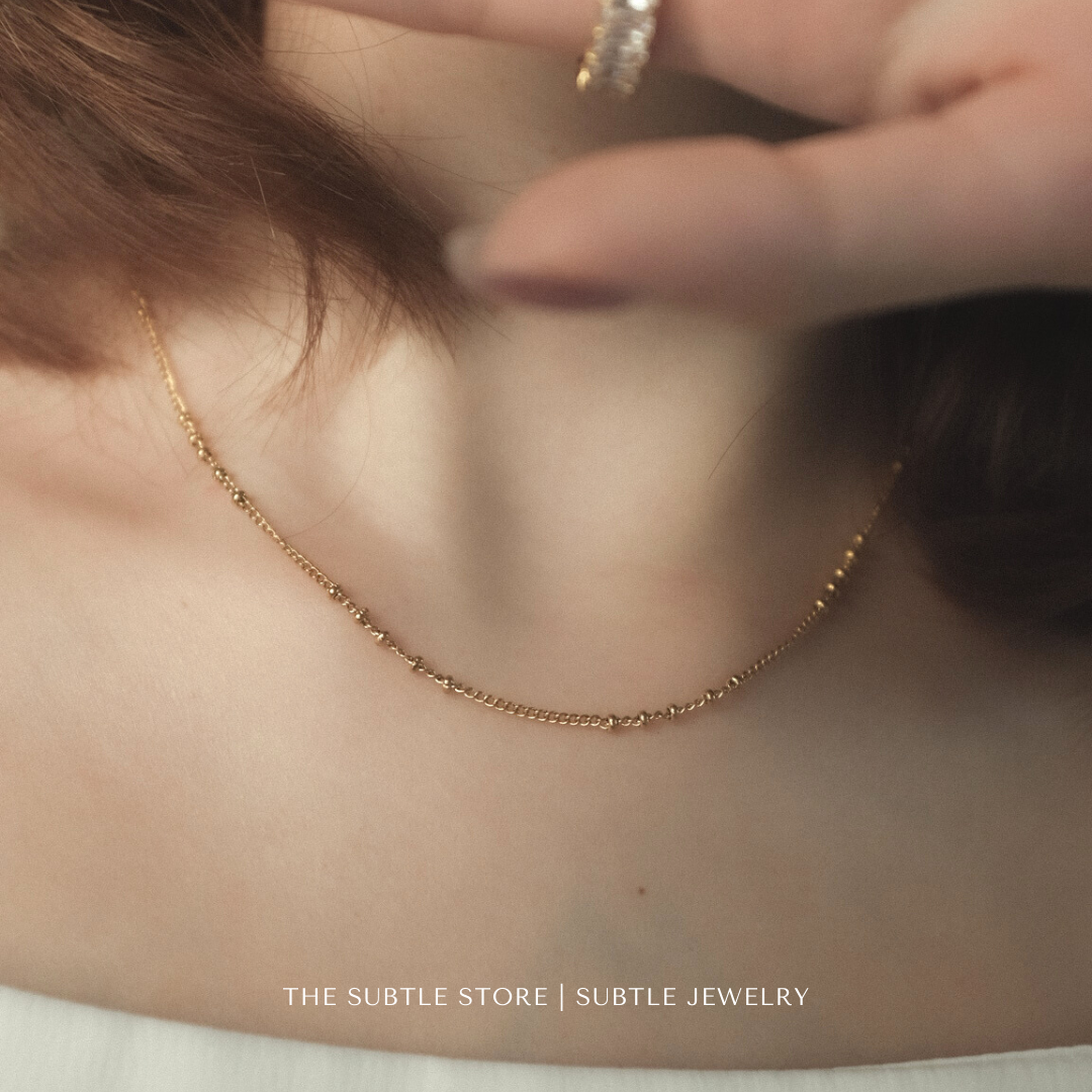 (防水)  D Necklace | 18KGP NECKLACE