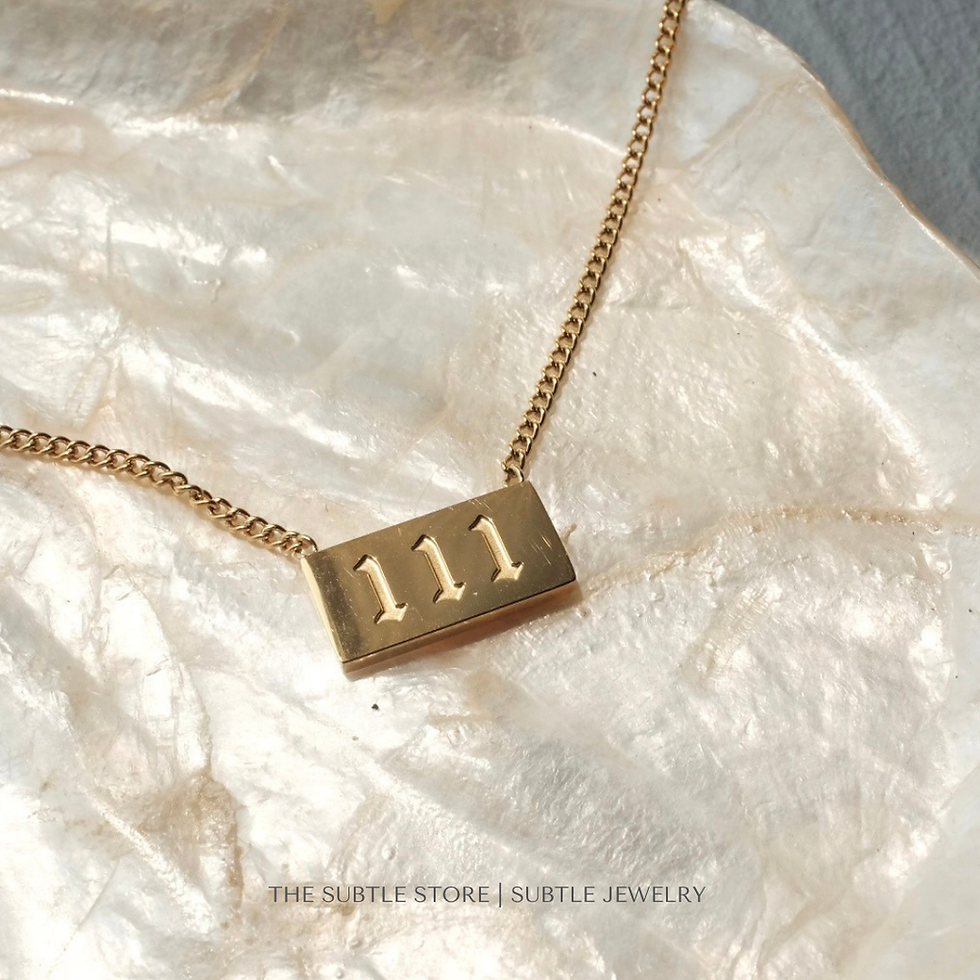 縮圖：(防水) Angel Number 111-999 | 18KGP Necklace
