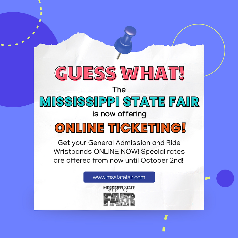 Commissioner Gipson Announces Dates, Entertainment Lineup for the 165th Mississippi State Fair