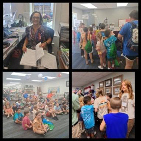 Wesson library “Unearthed a Story” with dinosaurs, horses and history