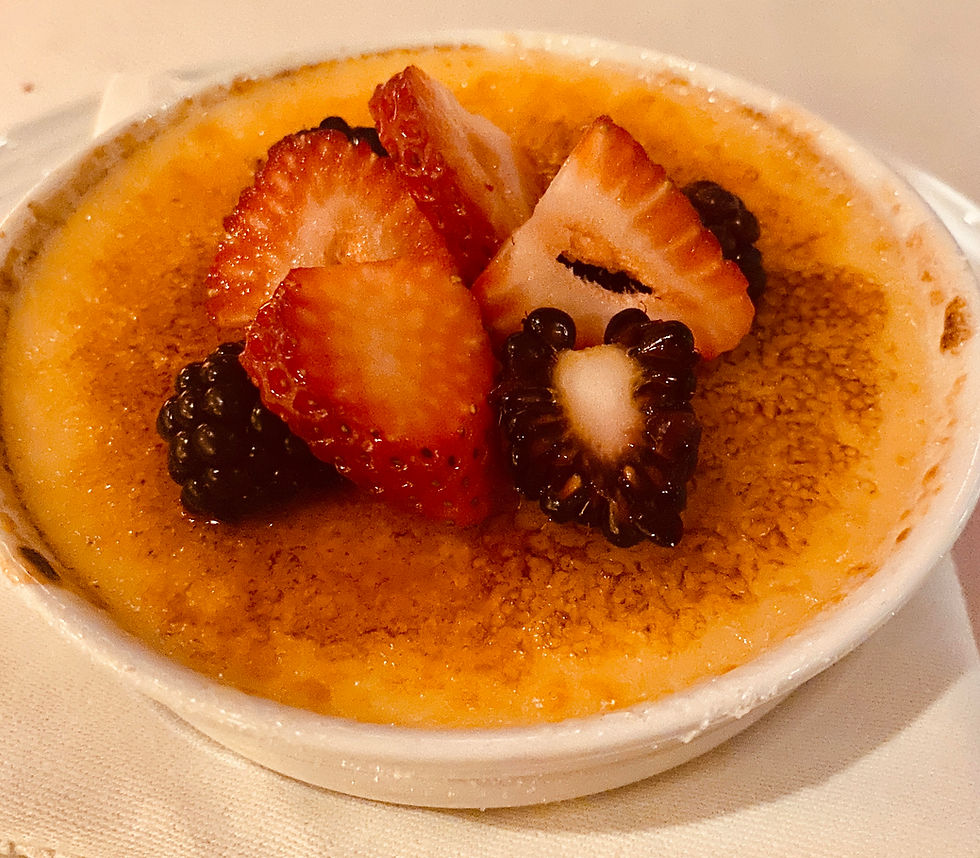 The crème brulee at Beau Rivage’s BR Prime is an unbelievably delicious dessert that is the perfect light touch after a multi-course steak dinner.