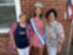 Chamber President Teri Bath, Founders Day Queen Caylie Britt, and town librarian Marilyn Britt (Photo credit: Jessica Breazeale)