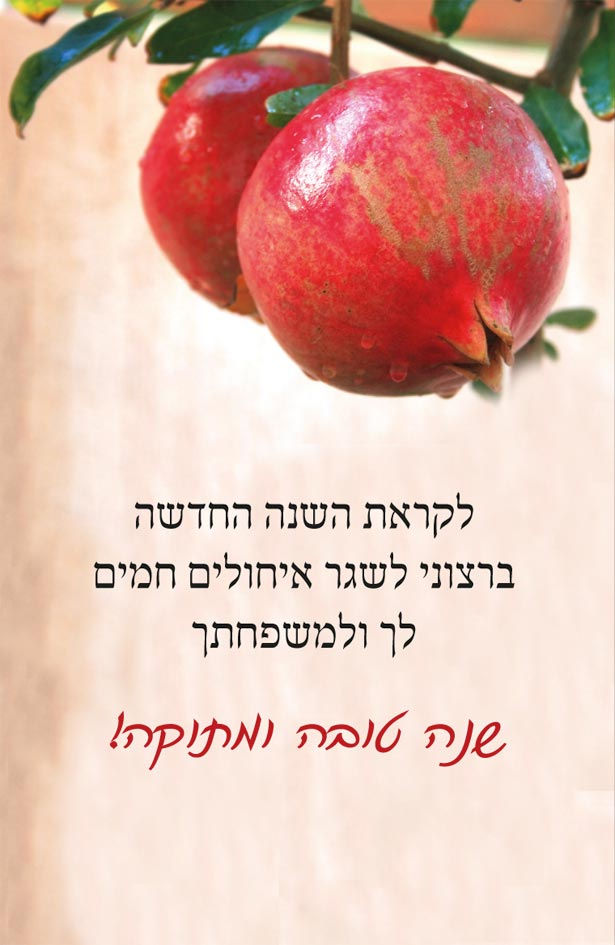 ברכת ראש השנה זוג רימונים