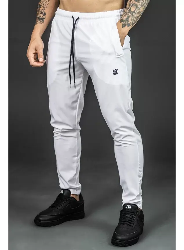 Calça Elast Fit White Holden (CZíper no Bolso) na Other Style