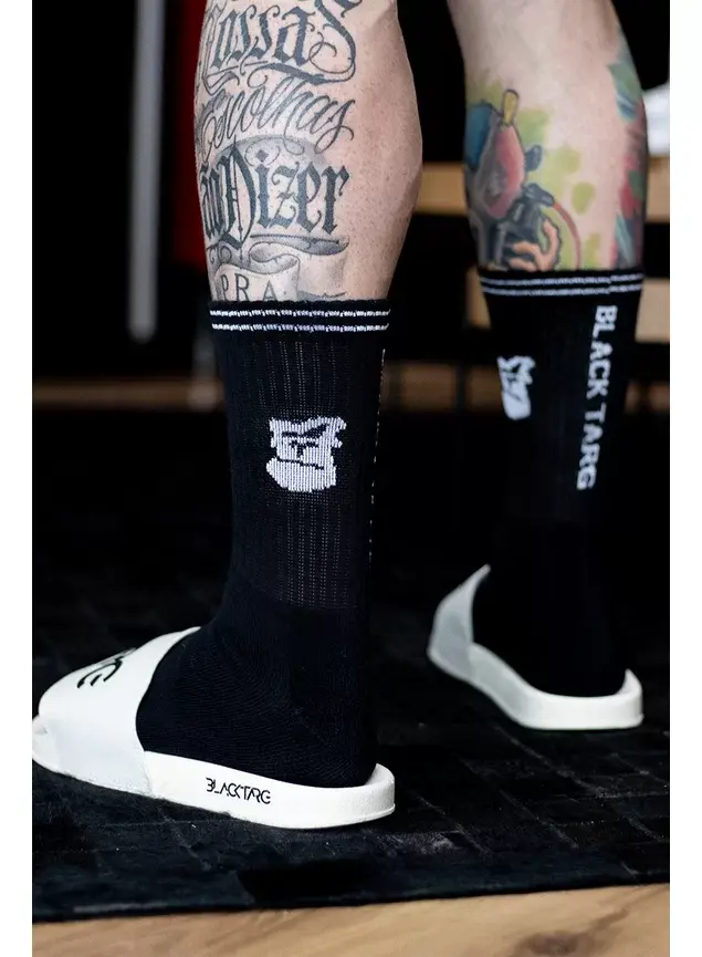 Meia Cano Alto Black Monark na Other Style