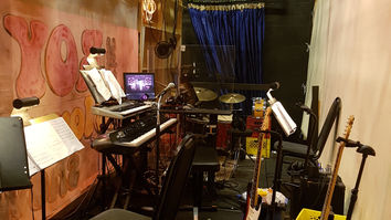 Chemainus Theatre, Set construction onstage, Nicholas Timmenga, Technical Director