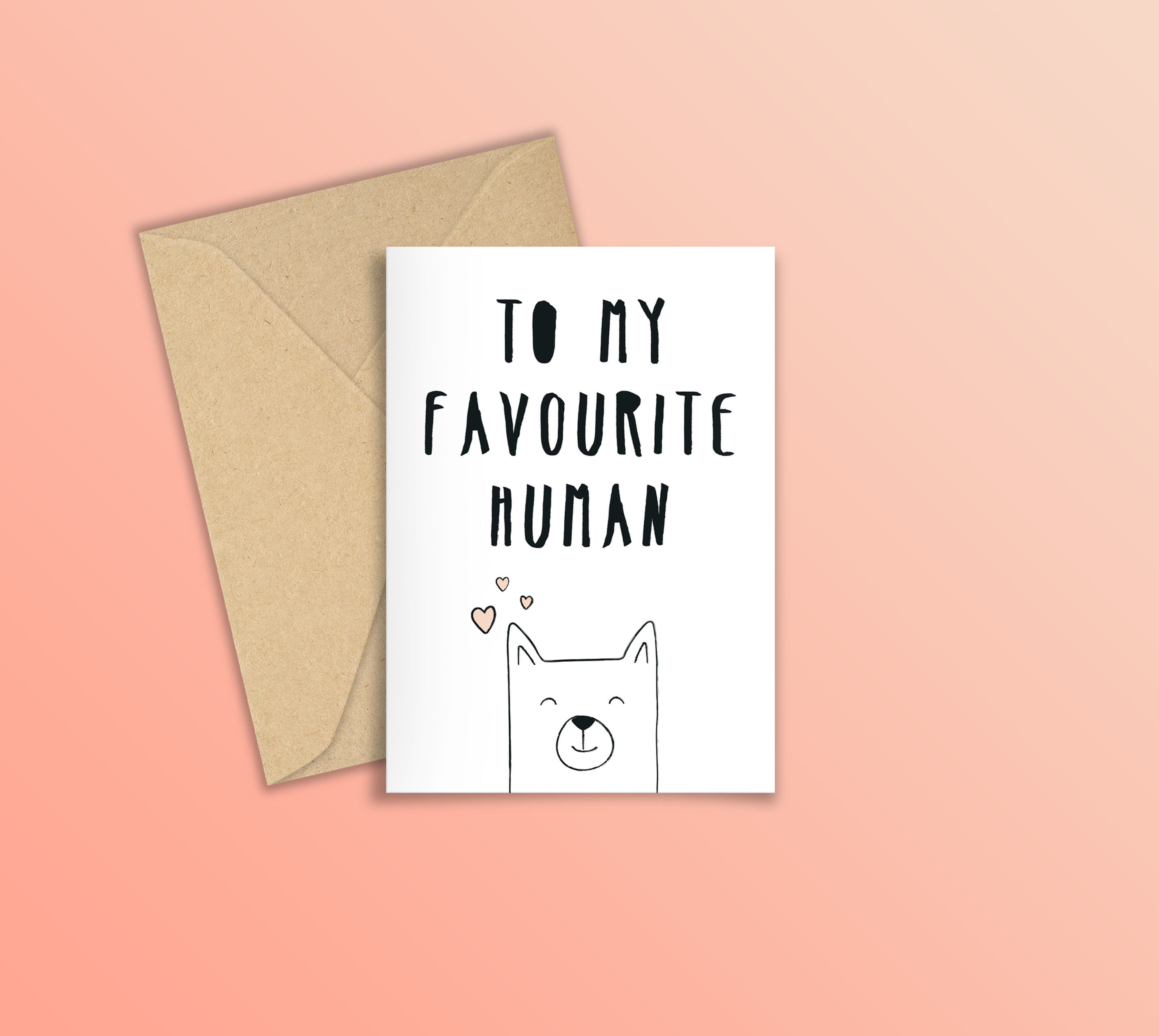 Favourite Human Themed Card