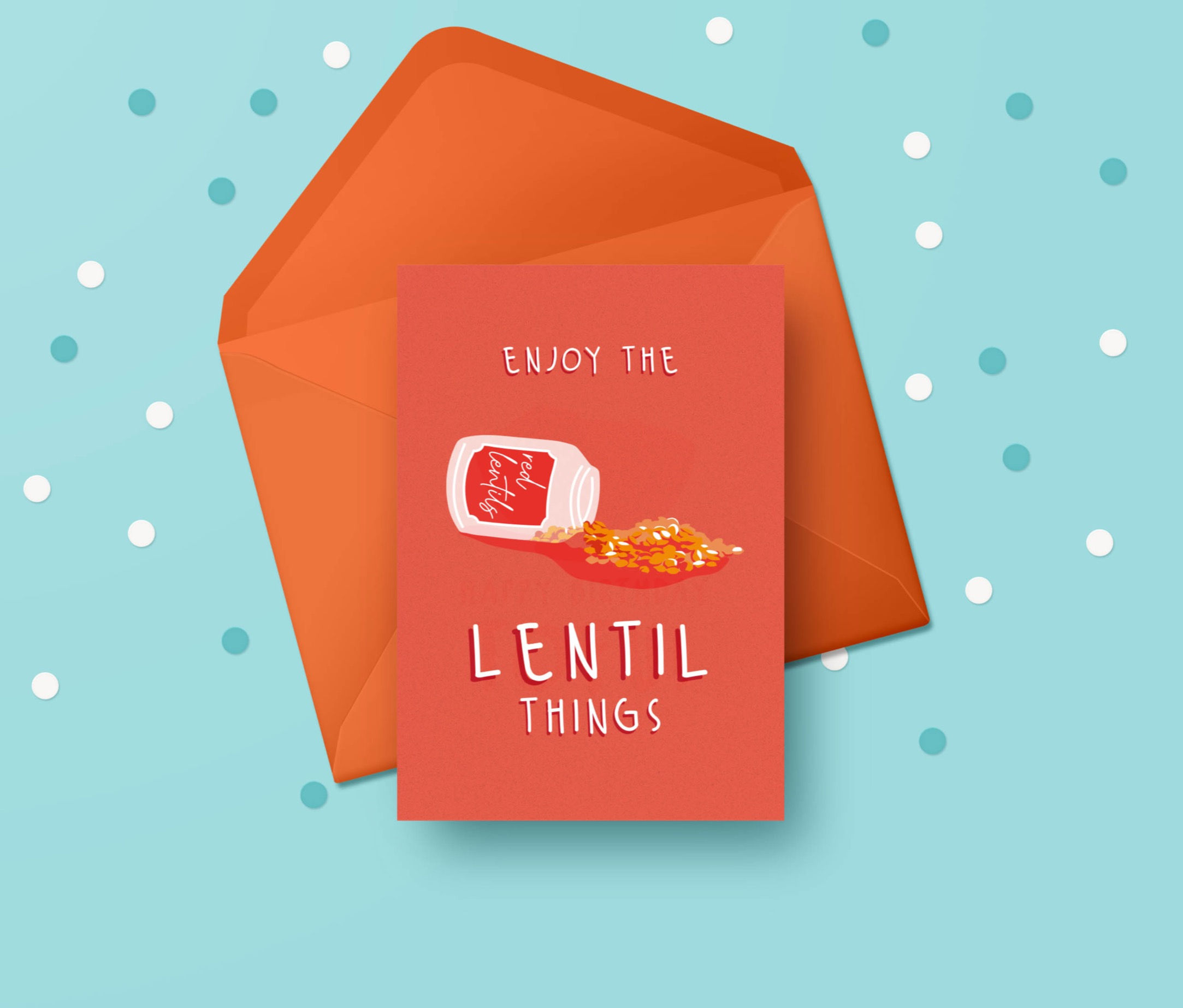 Cute Lentil Card