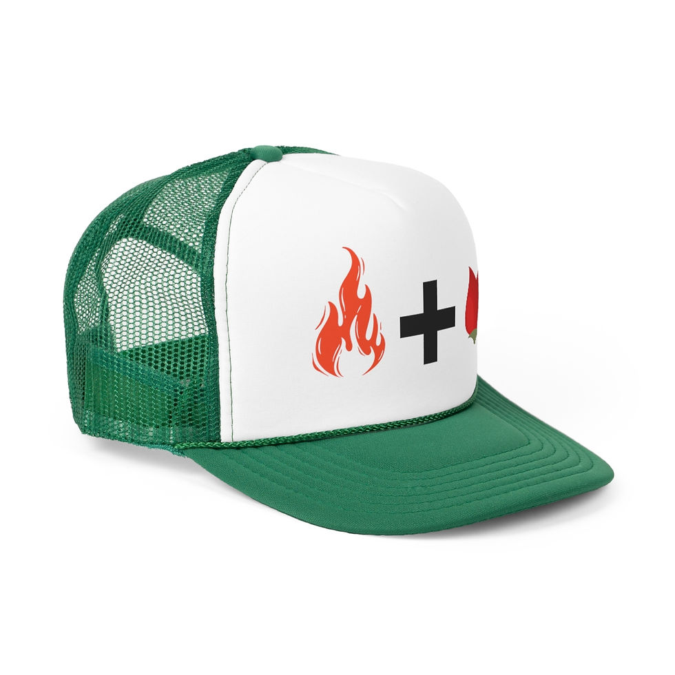 Thumbnail: FRB Fire plus Rose Trucker Hat