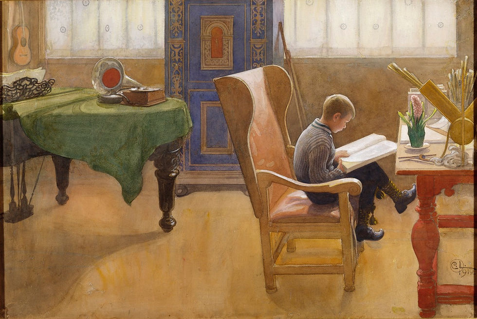 Esbjörn at the Study Corner Carl Larsson - 1912.jpeg