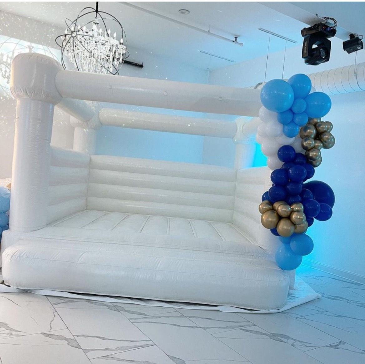 Bounce House 12 ft Tall White