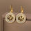 Thumbnail: Stainless Steel Trend Crystal English 26 Letters A-Z Charm Fashion Earrings 