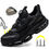 Thumbnail: Men's Work Rotary Buckle Work Sneakers Protective Shoes Safety Industrial Punctu