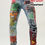 Thumbnail: Men's printed jeans, slim stretch jeans style hip hop jeans for all seasons, all
