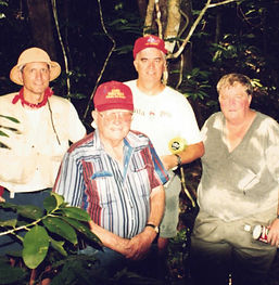 1999 Peleliu Island World War II Marine Corp. Reunion Trip for Joe A. Gayle Sr., Joe A. Gayle Jr., Currey R. Gayle, and Dr. Richard Gayle.