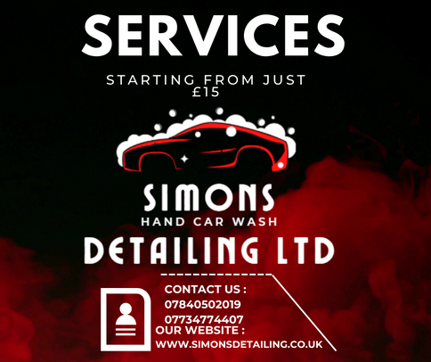 Simon's Detailing Red Mist Advertising