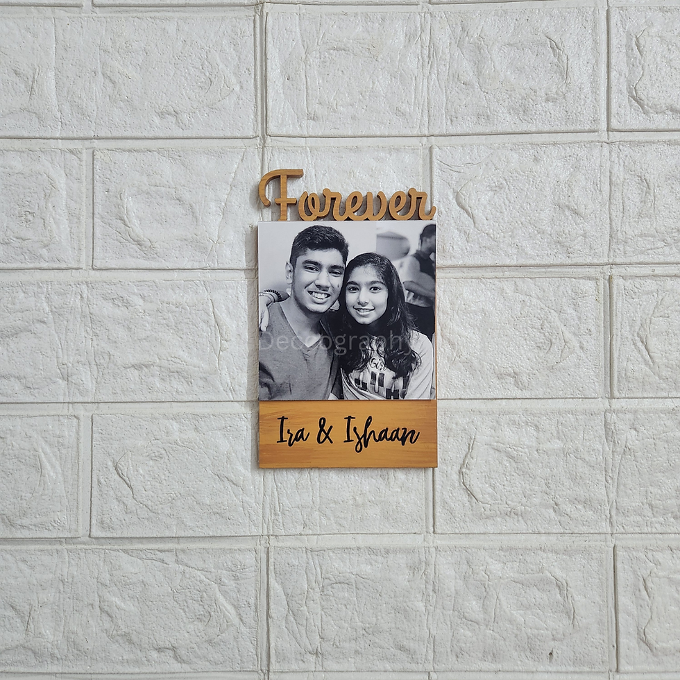 Thumbnail: Forever personalized plaque decor
