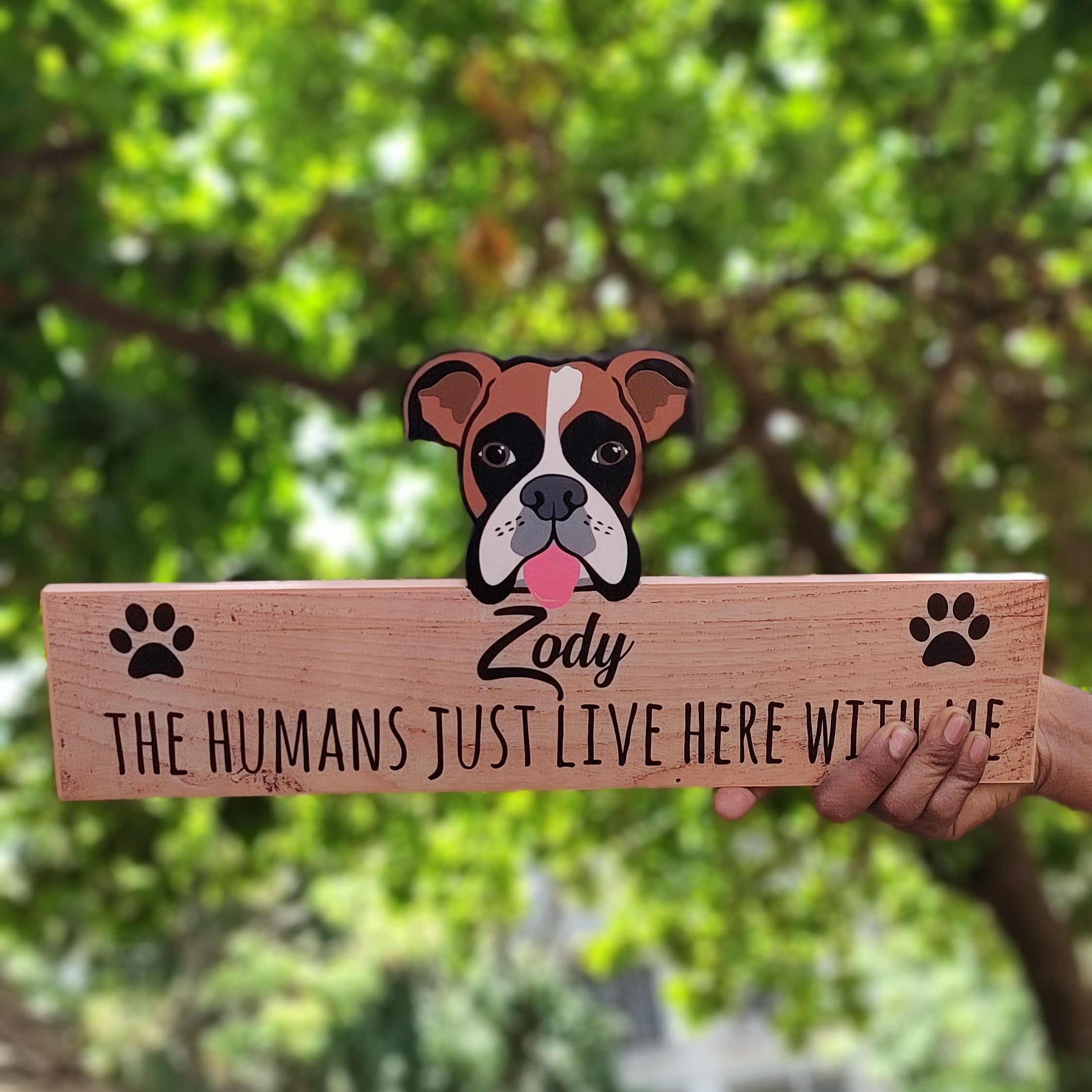 Pet Nameplate - Boxer
