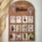 My First Year Photo Organizer – Hot Air Balloon Theme | Personalized Baby Milestone Frame