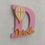 Thumbnail: Initial-Themed Name Board in pink and peach with hot air balloon