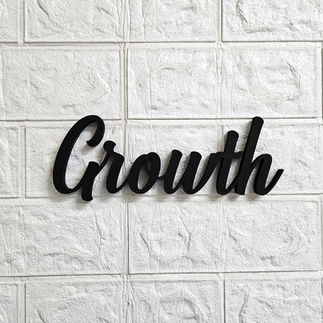 3d word growth for wall decor