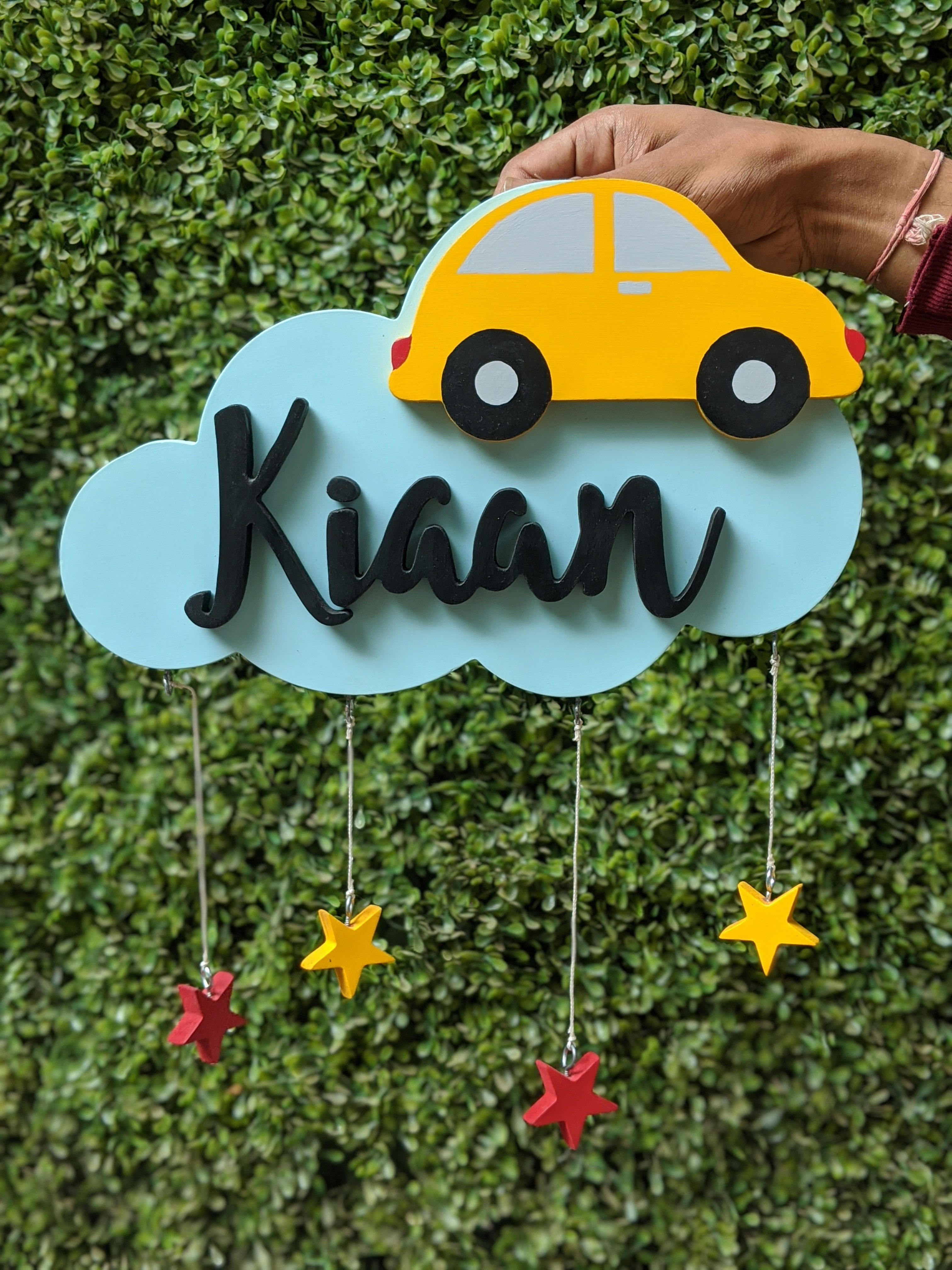 Cloud Hanging Nametag
