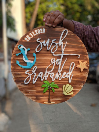 personalized wedding sign in India