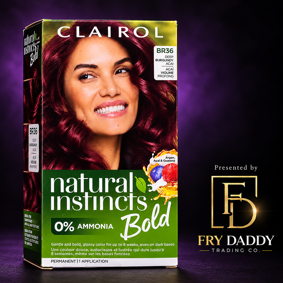 Clairol Natural Instincts Bold Hair Colour - BR36 — Presented by Fry Daddy Trading Co. — black logo version