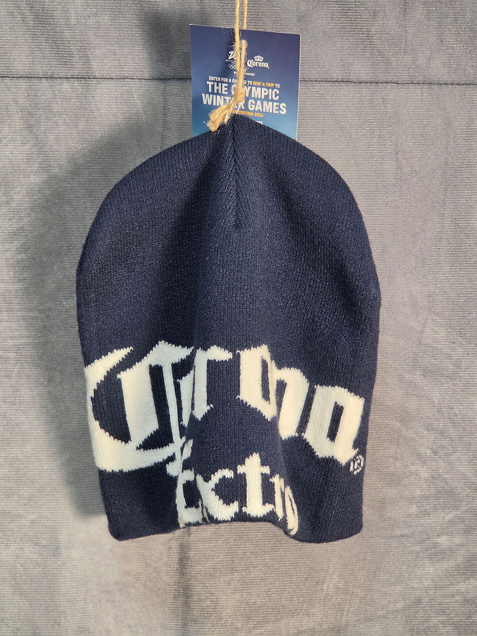 Thumbnail: Corona Extra Knit Toque - Navy — actual item photograph 1