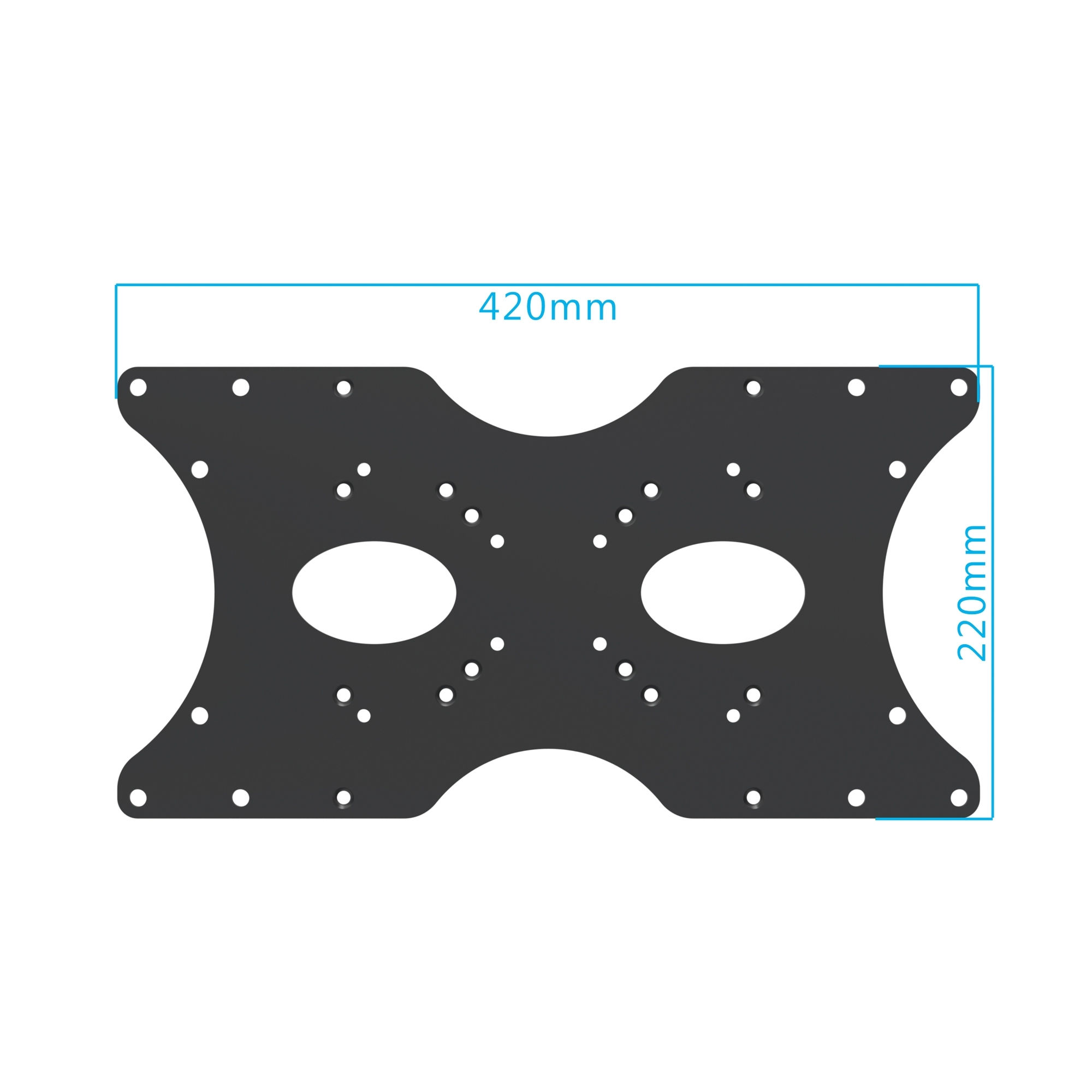 PureMounts® univeraal VASA adapter - plaat 420 x 220