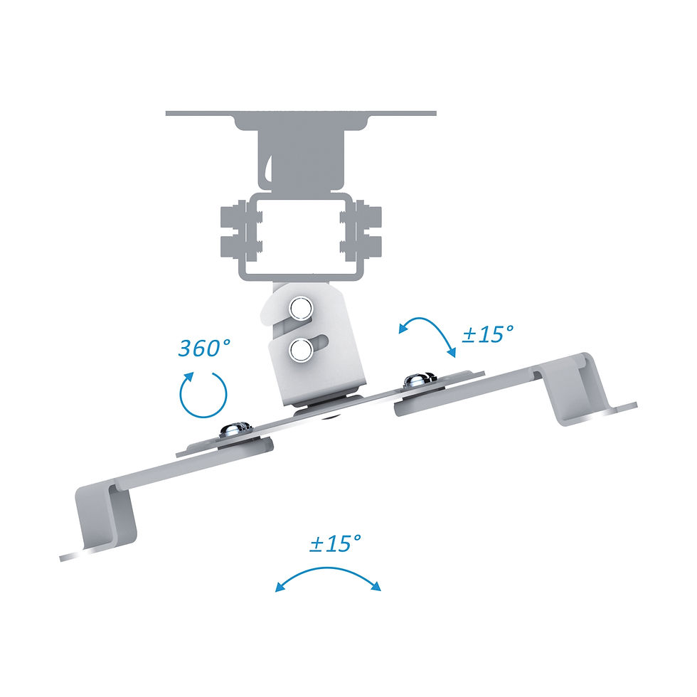 PureMounts® - Spider 10W - 150mm - 360 kraadi - 15 kraadise kaldega