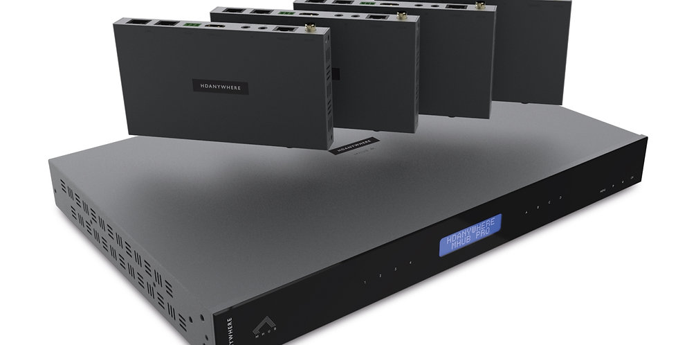 HDanywhere - MHUB PRO (4x4) 70m kmpl. 4 RX | 4K HDR AV multiruum süsteem