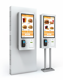 Isteenindus kiosk KS- siseruumi ja KV- välitingimustess - NFC, printer, skänner ja POS makseterminaliga.