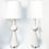 Thumbnail: Pair of Geo Table Lamps in Matte White