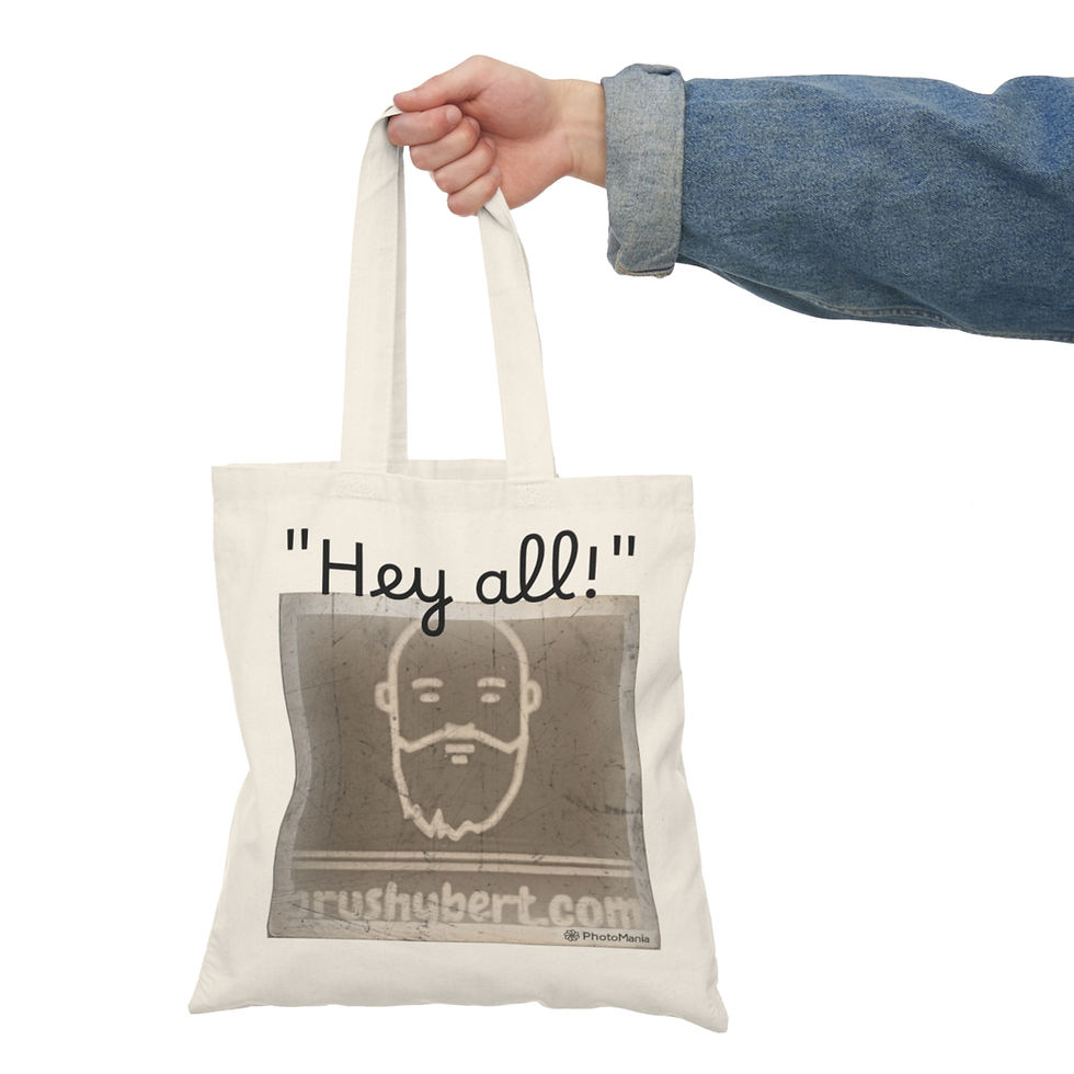 Thumbnail: Brushy Bert Natural Tote Bag