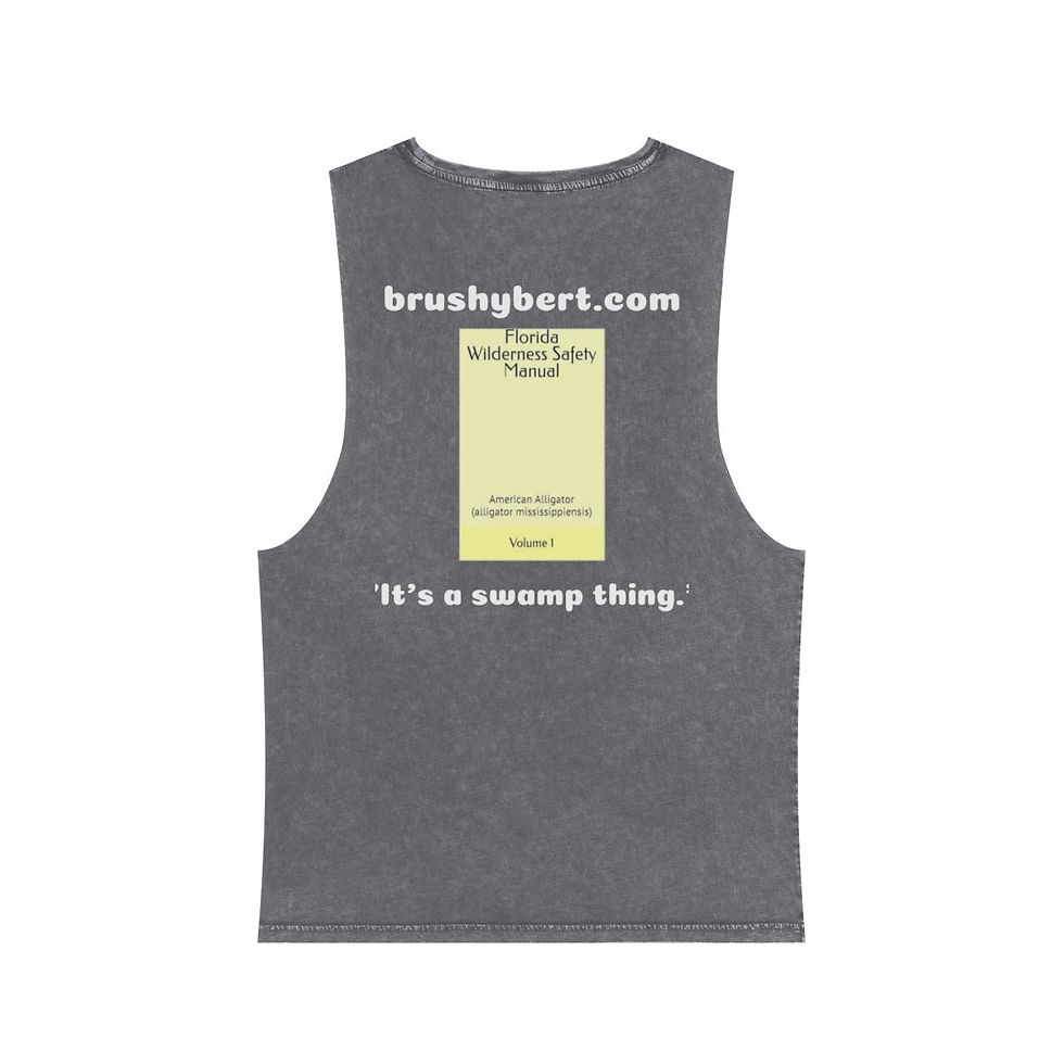 Thumbnail:  It's a swamp thing - Unisex Stonewash Tank Top