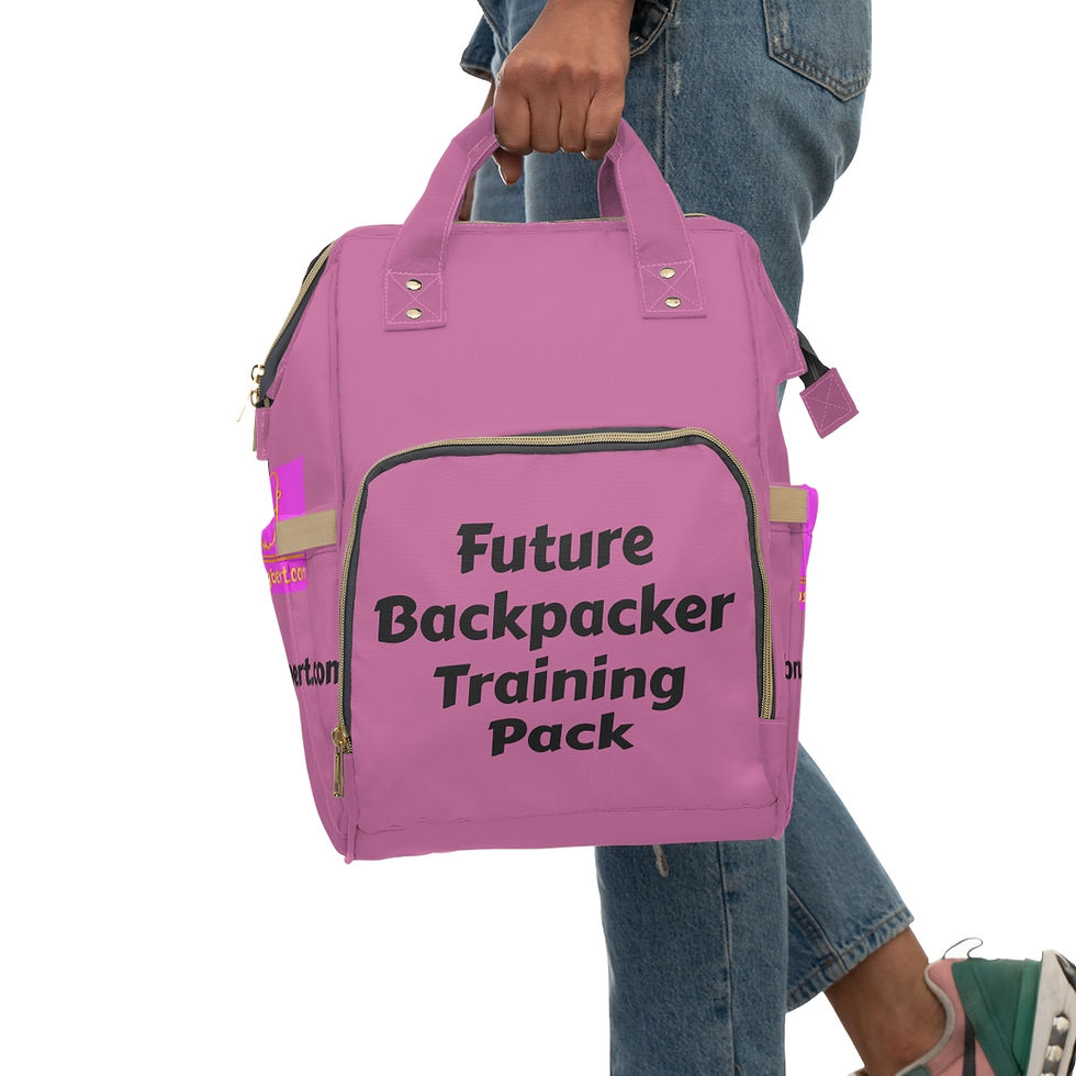 Thumbnail: Future Hiker Diaper Backpack Pink