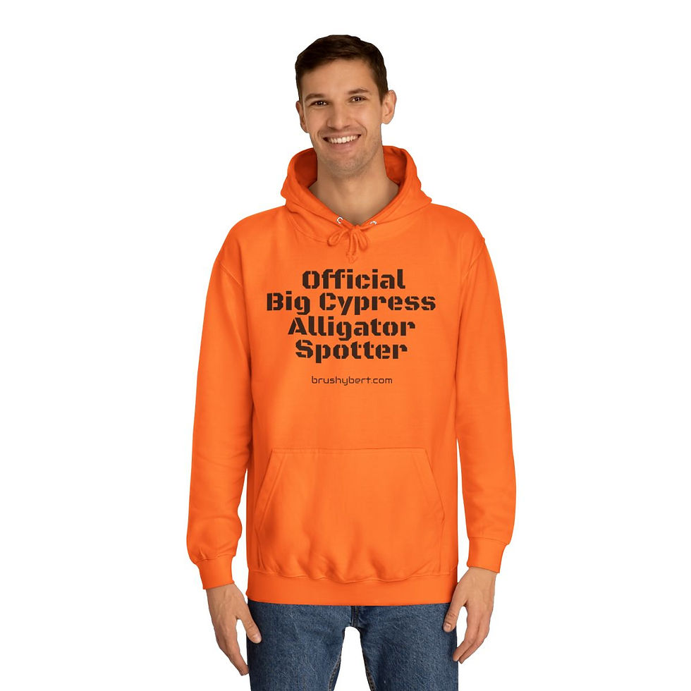 Thumbnail: Big Cypress Alligator Spotter Unisex College Hoodie