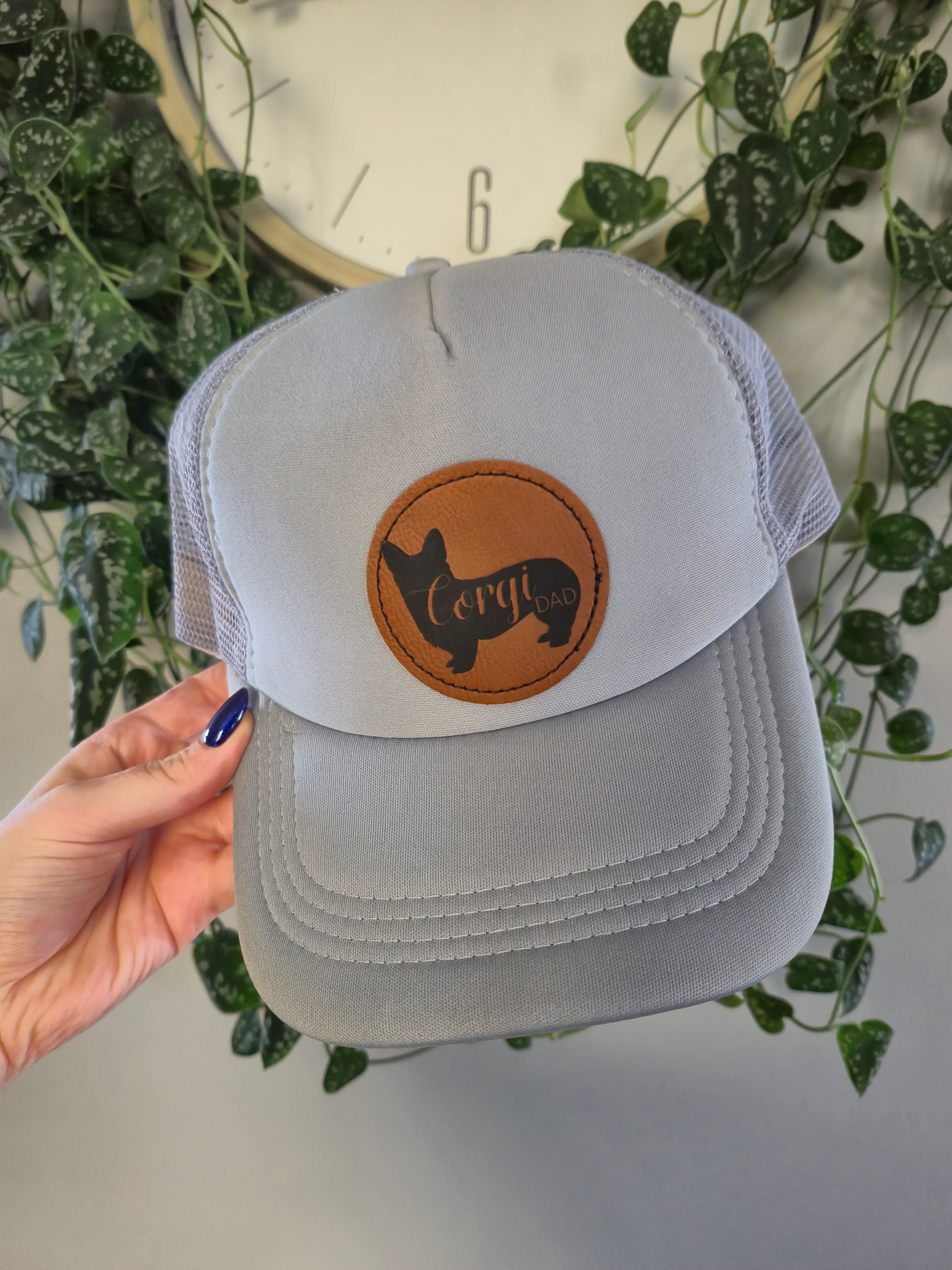 Hat with Leather Patch