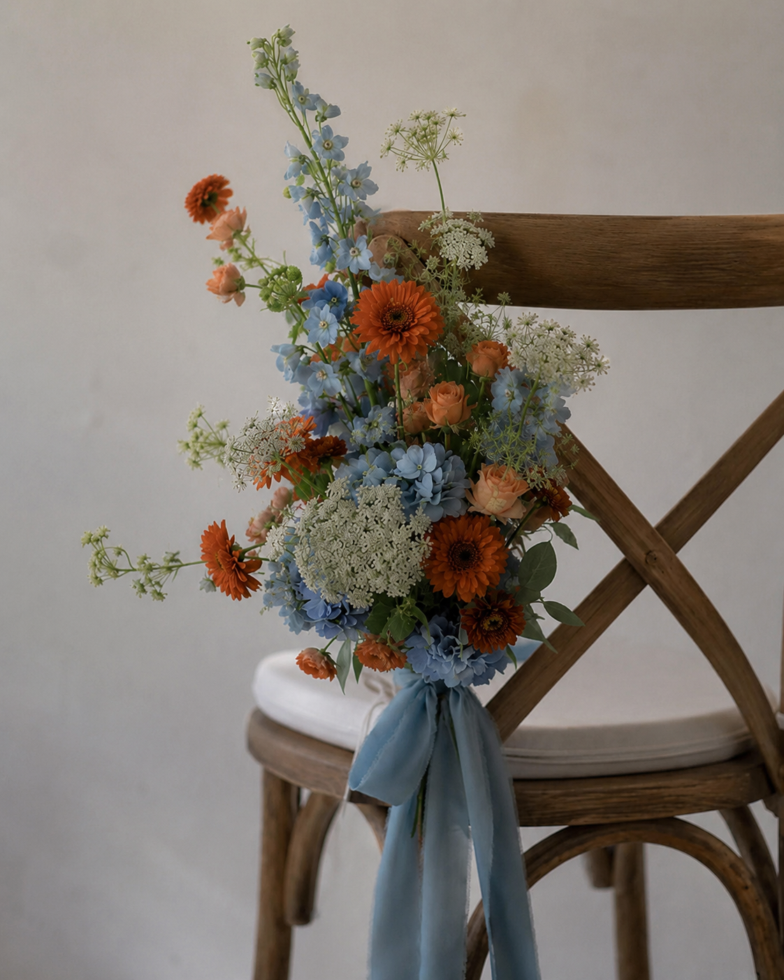 Copper Wildflower Chair Floral